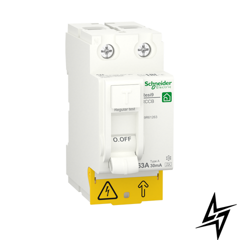 Дифвыключатель УЗО Schneider Electric Resi9 63 A 30 мA 2P тип А R9R61263 фото