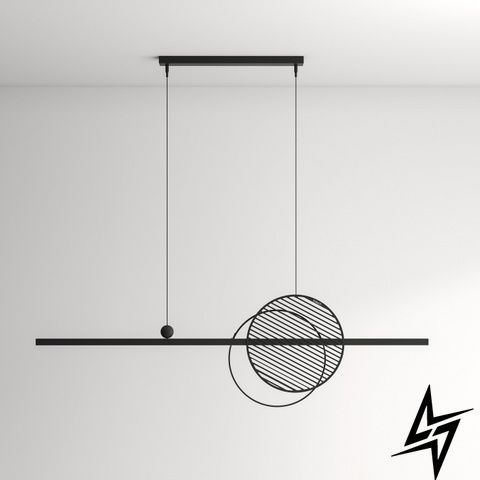 Подвесной светильник Mid 1500 Black (RAL 9005) Черный LED 5200Lm 3000K 23-39945 фото