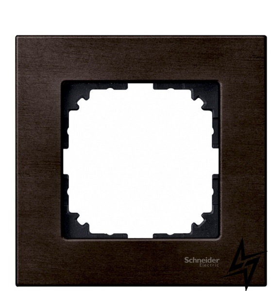 Рамка одинарна M-ELEGANCE wood венге Schneider Electric Merten MTN4051-3471 фото