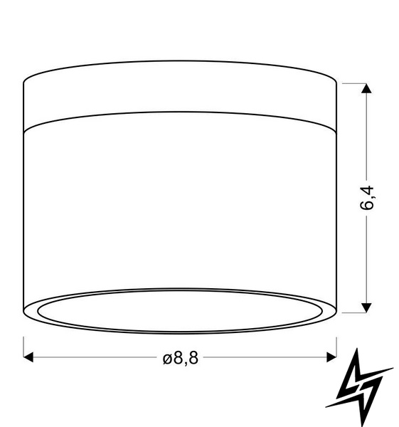 Накладной точечный светильник Candellux 2273631 Tuba 1хLED 590Lm 6,4х8,8 см  фото в живую, фото в дизайне интерьера