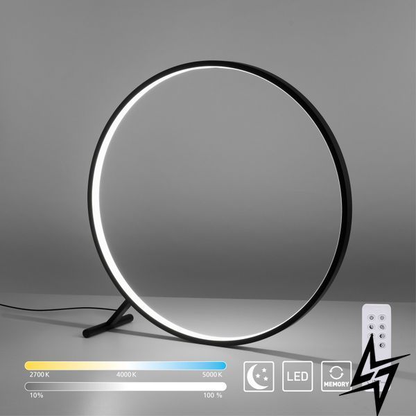 Paul Neuhaus Hula 319-18 Торшер LED 21,5W 840Lm 2700-5000K Чорний фото