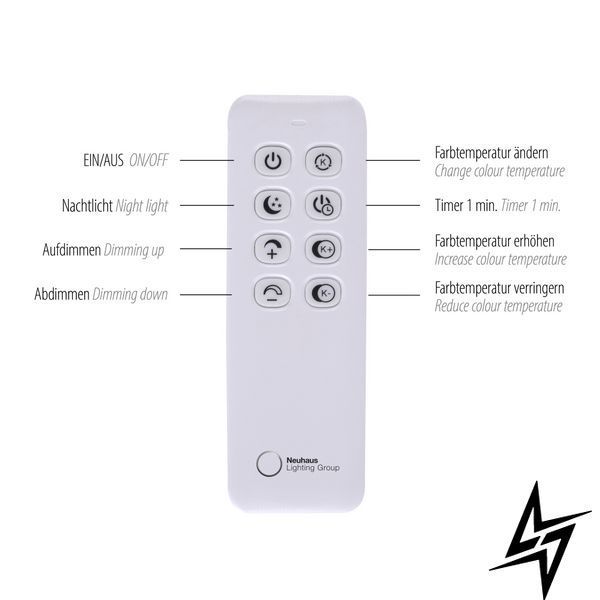 Paul Neuhaus Hula 319-18 Торшер LED 21,5W 840Lm 2700-5000K Чорний фото