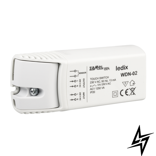 Сенсорний вимикач 230V AC WDN-02 LDX10000052 фото наживо, фото в дизайні інтер'єру
