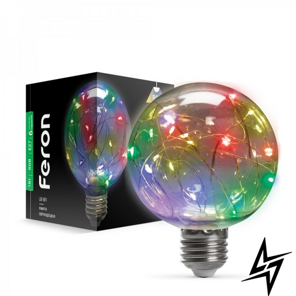 LED лампа Feron 41676 Hi-Power E27 1W 8x12 см фото