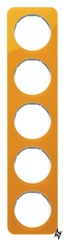 П'ятимісна рамка R.1 10152339 (помаранчевий / полярна білизна) Berker фото