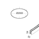 LTX 09.C200.WH Подвесной радиальный трек IN_RING 200 (3 элемента), D2000mm, W30mm, H54mm, 48V, IP20, белый - изображение 2