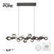 Paul Neuhaus Pure E-Popup 2557-15 Люстра LED 45W 3888Lm 2700-5000K Сірий - зображення 3