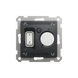 Терморегулятор для теплого пола Schneider Electric SDD114507 Sedna Design черный пластик фото 1/2