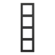 Рамка 4-на антрацит LS 990 Jung AL2984AN - зображення 2