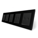 Сенсорный выключатель Sense 10 сенсоров (2-2-2-2-2) Livolo черный стекло (VL-C7FC2/FC2/FC2/FC2/FC2-10BP) фото