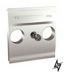 MGU9.440.30 Накладка для TV / FM розетки, алюміній Schneider Electric фото