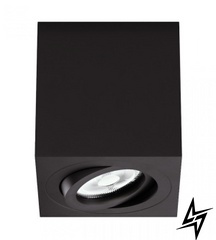 Світильник точковий KLOODI KD-1202 BK  фото наживо, фото в дизайні інтер'єру