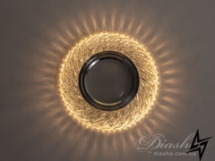 Светильник со встроенной светодиодной подсветкой Diasha 23-31724 Прозрачный 7735WH фото в живую, фото в дизайне интерьера