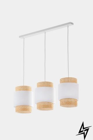 Люстра TK Lighting Boho 6531 на 3 лампы E27 белый и бежевый 82 &times; 80 &times; 20 см фото