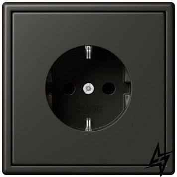 LC1520KI4320R Les Couleurs&reg; Le Corbusier SCHUKO&reg;-розетка з вбудованою підвищеним захистом від дотику ombre naturelle 59 Jung фото
