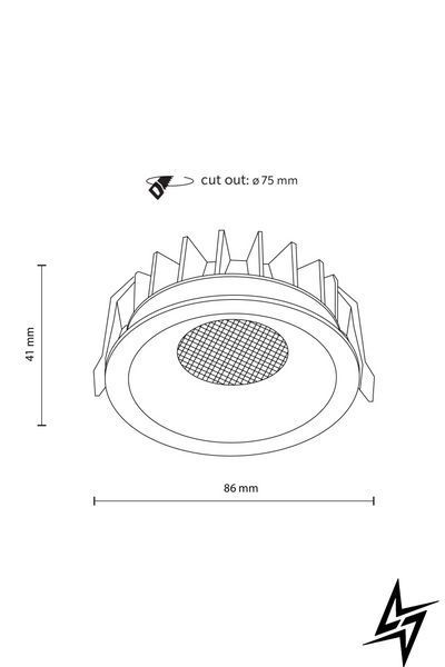 Точечный встраиваемый светильник TK Lighting Nexus 18126 черный 12 Вт 3000/4000/6000 K 18126 фото