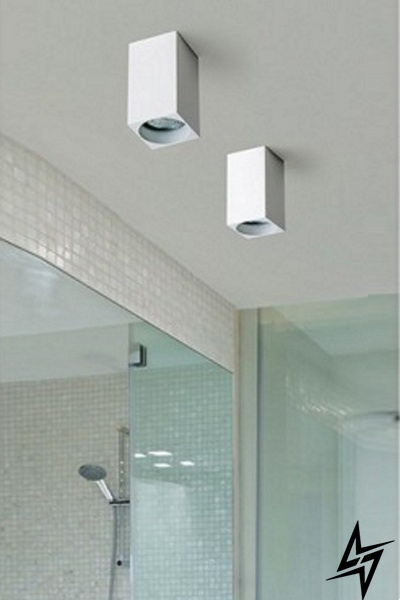 Точечный накладной светильник Azzardo Mini Square AZ1381 23747 фото в живую, фото в дизайне интерьера