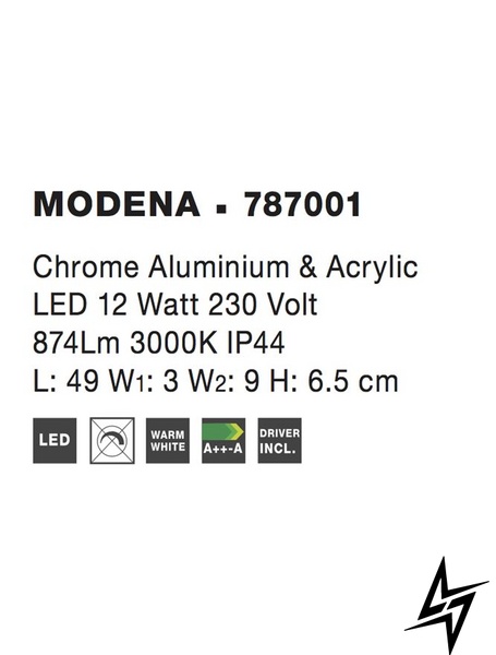 Настінний світильник бра Nova luce Modena 787001 LED  фото наживо, фото в дизайні інтер'єру