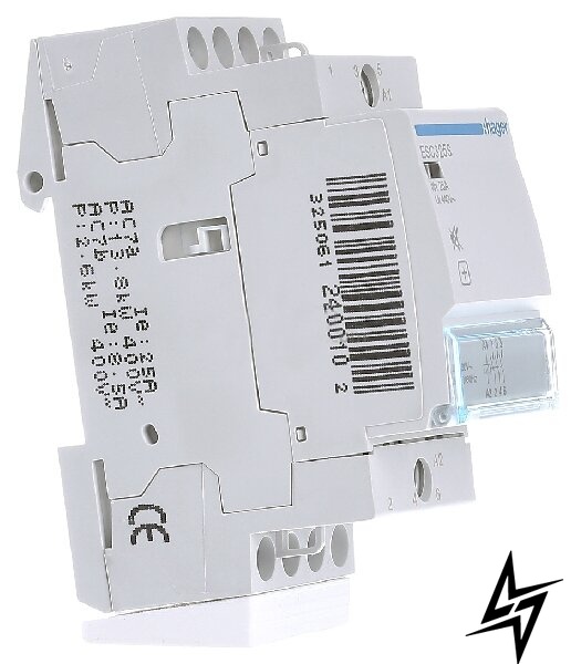 Модульный контактор ESC325S (25A, 3НО, 230В) Hager фото