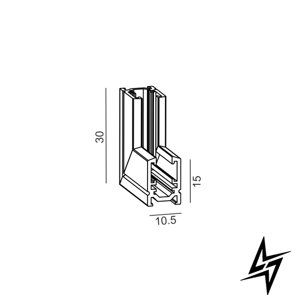 Магнитный шинопровод LTX PICO_LINE TRACK S 16.S90IN.BK черный 16.S90IN.BK фото