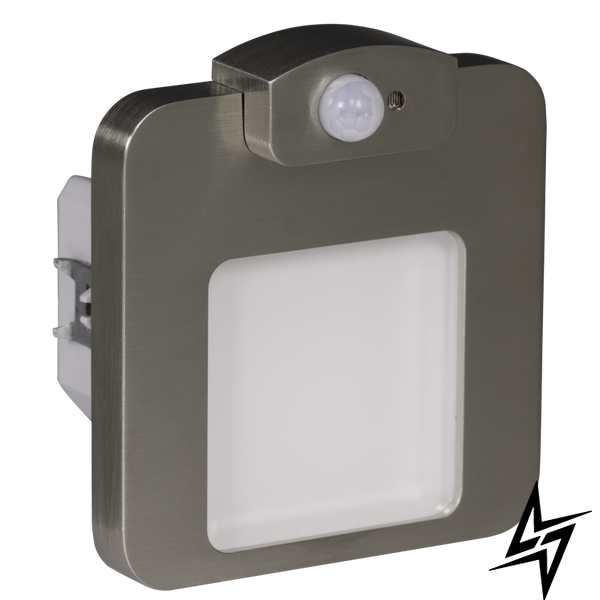 Настінний світильник Ledix Moza 01-222-22 врізний Сталь 3100K з датчиком LED LED10122222 фото наживо, фото в дизайні інтер'єру