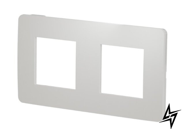 Двухпостовая рамка матова Unica New Studio Color NU280418 білий / білий Schneider Electric фото