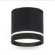 Накладной светильник с акриловым кольцом LE25820 AL 543 чорний фото в дизайне интерьера, фото в живую 5/6