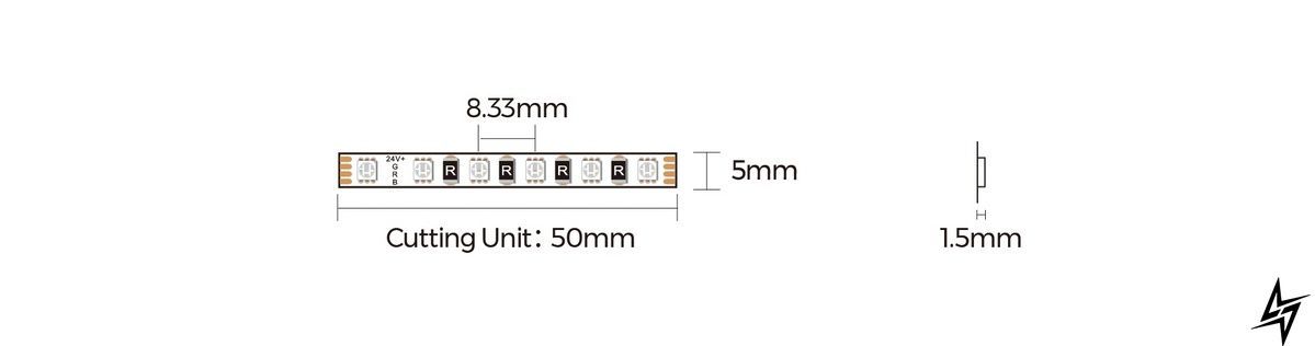 LED лента COLORS 120-3838-24V-IP20 7.5W 290Lm RGB 5м DA120RGB-24V-5mm DA120RGB-24V-5mm фото