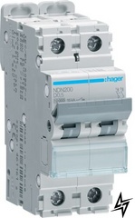 Автоматичний вимикач Hager NDN200 2P 0,5A D 10kA фото