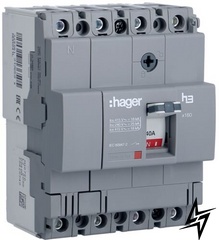 Автоматичний вимикач HDA041L x160 In = 40А 4P 18кА Hager фото