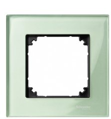 Рамка одинарная M-ELEGANCE glass зеленый Schneider Electric Merten MTN404104