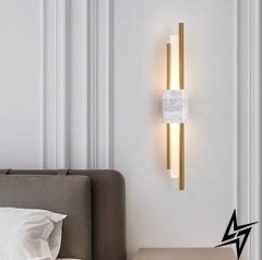 Настенный светильник Marble wall lamp T23-17524 053233/1wwt фото в живую, фото в дизайне интерьера