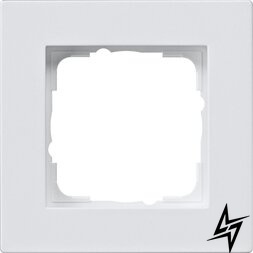 0211295 Рамка встановлювана для монтажу урівень E2 Чисто-білий глянсовий 1-постова Gira фото
