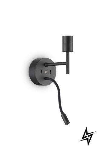 Настенное бра Ideal Lux Set Up 259826 черное E27 фото