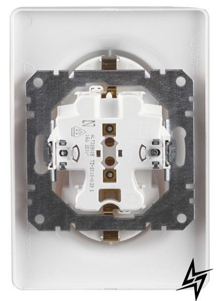 Подвійна розетка Schneider Electric NU206730 Unica New, алюміній, матова, 16 А, IP20 фото