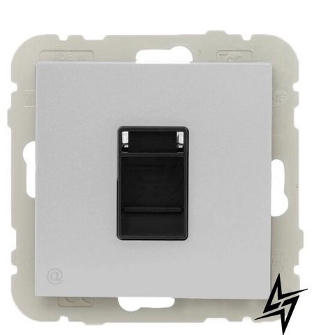 Механізм комп&rsquo;ютерної розетки RJ45 Efapel 21453 TGE Logus 90, білий матовий фото