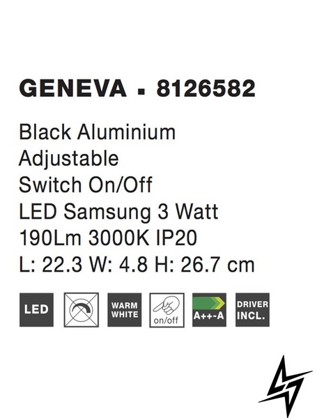 Настенный светильник бра Nova luce Geneva 8126582 ЛЕД  фото в живую, фото в дизайне интерьера