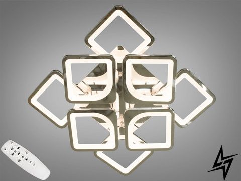 LED люстра з пультом 115 Вт s хром Kezoma 23-33281 23-33281 фото