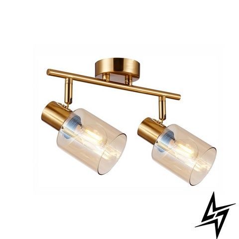 Спот Italux Santia SPL-65342-2-BRO-AMB золото 2&times;E14 SPL-65342-2-BRO-AMB фото