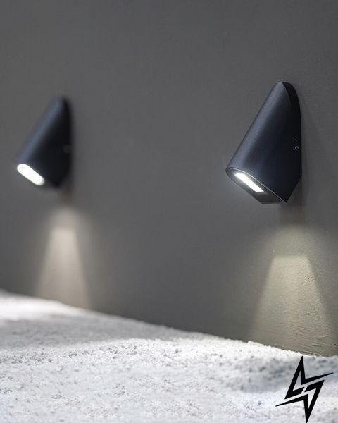 Вуличний настінний світильник Nowodvorski Cline 11377 LED 3 Вт 3000 K, чорний, 4 &times; 10 &times; 6 см фото