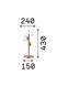 Настольная лампа Ideal Lux Perlage 322759 золото 3&times;G9 322759 - изображение 2