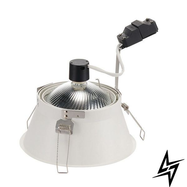 Точечный врезной светильник SLV Horn T 113171 98748 фото в живую, фото в дизайне интерьера