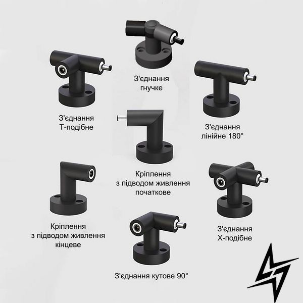 Гнучкий з&rsquo;єднувач Kloodi CUBELINE CON UNI чорний CUBELINE CON UNI фото