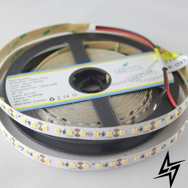 LED лента LED-STIL 3000K, 14,4 W, 2835, 120 шт, IP33, 12V, 1400LM фото