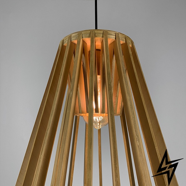 Деревянный подвесной светильник LE37924 1xE27 40см Золото MJ 72/1 фото в живую, фото в дизайне интерьера