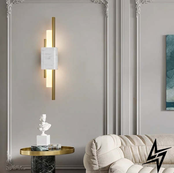 Настінний світильник Marble wall lamp T23-17524 053233/1wwt фото наживо, фото в дизайні інтер'єру