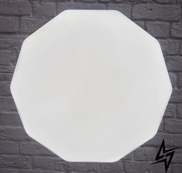 Потолочный светильник LED с пультом L23-37724 Белый W71115/500 фото в живую, фото в дизайне интерьера