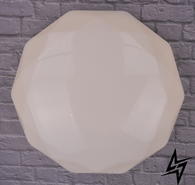 Потолочный светильник LED с пультом L23-37724 Белый W71115/500 фото в живую, фото в дизайне интерьера