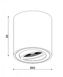 Светильник точечный KLOODI KD-1201 WH  фото в дизайне интерьера, фото в живую 4/4
