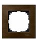 Рамка одинарная M-ELEGANCE wood орех Schneider Electric Merten MTN4051-3473 фото 2/2